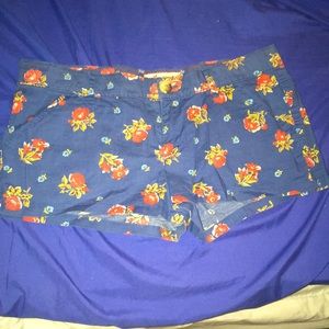 Floral Hollister Shorts